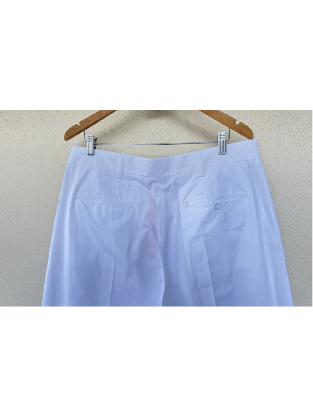 Marni Compact Organic Cotton Poplin Tapered Wide Leg Trousers Pants IT 52 US 36 - Picture 9 of 14